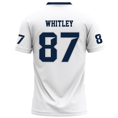 Samford - NCAA Football : Brice Whitley - White Football Jersey-1