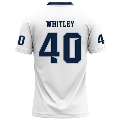 Samford - NCAA Football : Jordan Whitley - White Football Jersey-1