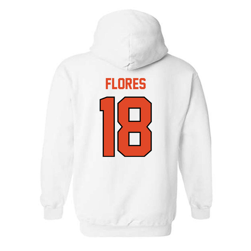 Oregon State - NCAA Softball : Justice Flores - Sports Shersey Hooded Sweatshirt-1