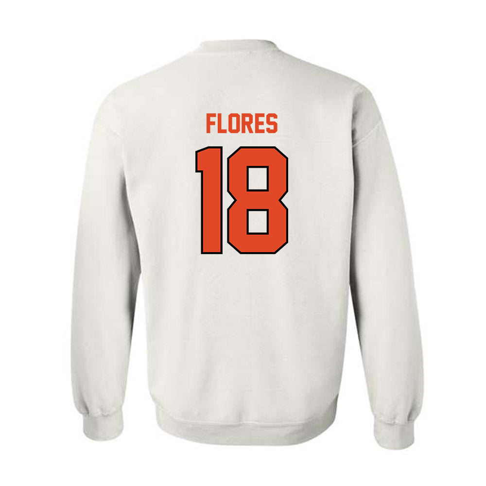 Oregon State - NCAA Softball : Justice Flores - Sports Shersey Crewneck Sweatshirt-1