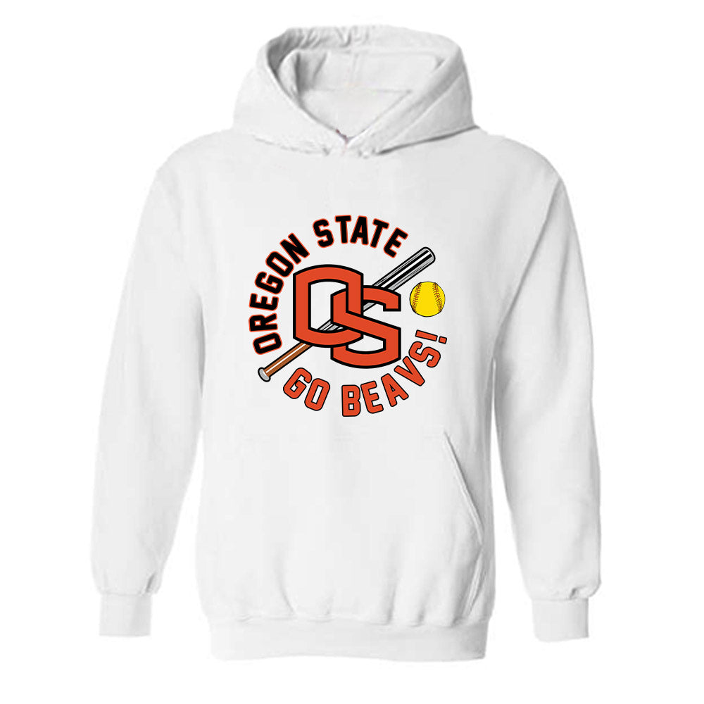 Oregon State - NCAA Softball : Justice Flores - Sports Shersey Hooded Sweatshirt-0