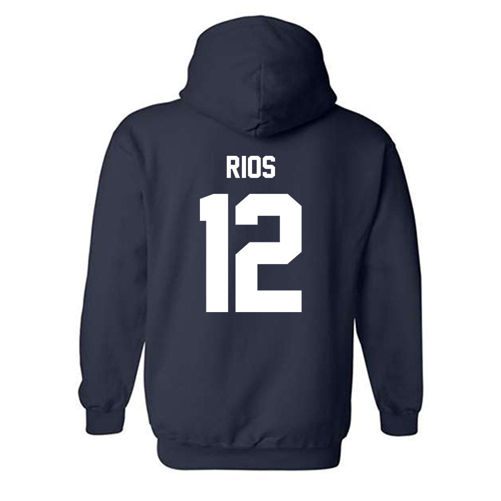 Rice - NCAA Baseball : Lorenzo Rios - Sports Shersey Hooded Sweatshirt-1