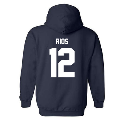 Rice - NCAA Baseball : Lorenzo Rios - Sports Shersey Hooded Sweatshirt-1