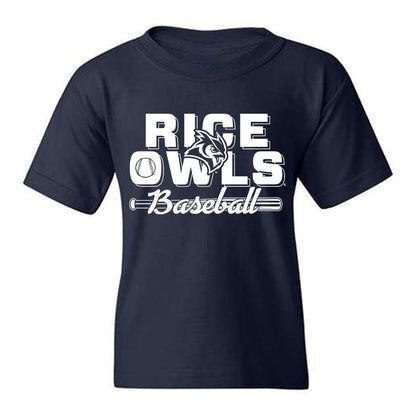 Rice - NCAA Baseball : Ty Baker - Sports Shersey Youth T-Shirt-0