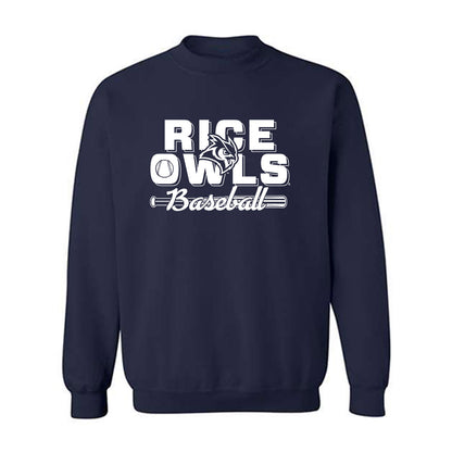 Rice - NCAA Baseball : Tanner Wiggins - Sports Shersey Crewneck Sweatshirt-0
