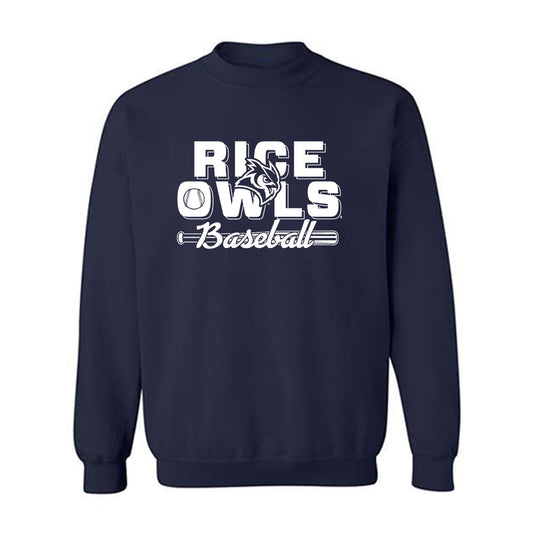Rice - NCAA Baseball : Tanner Wiggins - Sports Shersey Crewneck Sweatshirt-0