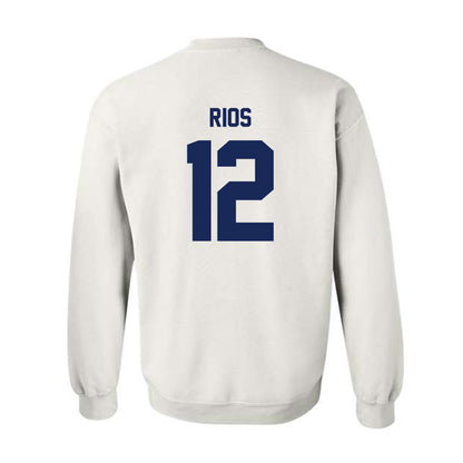 Rice - NCAA Baseball : Lorenzo Rios - Sports Shersey Crewneck Sweatshirt-1