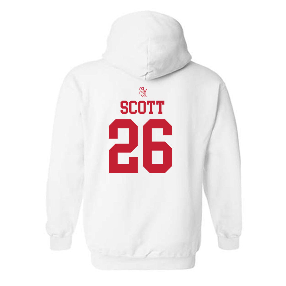 St. Johns - NCAA Softball : Jacqueline Scott - Sports Shersey Hooded Sweatshirt-1
