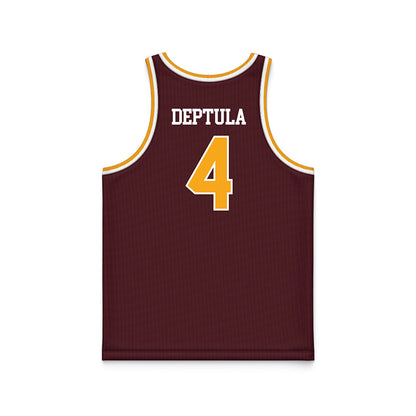  - NCAA Women's Basketball : Audrey Deptula - Maroon Basketball Jersey-1