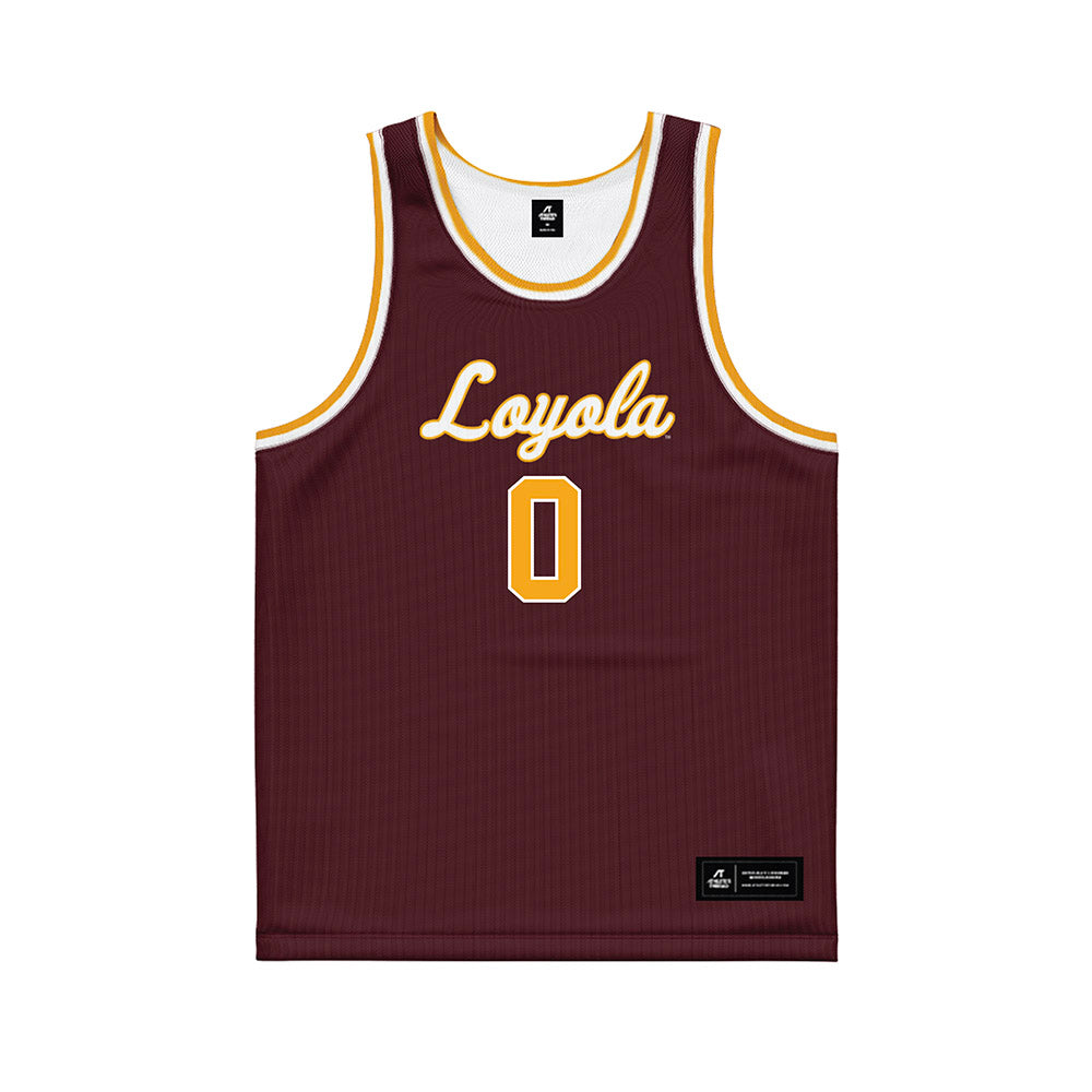 Loyola - NCAA Women's Basketball : Yasmyn Palmer - Sister Jean 2025 Maroon Basketball Jersey