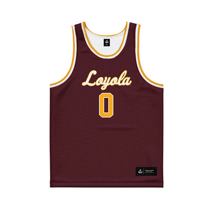 Loyola - NCAA Women's Basketball : Yasmyn Palmer - Sister Jean 2025 Maroon Basketball Jersey
