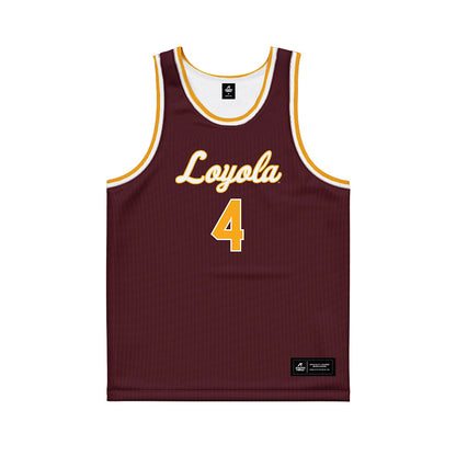  - NCAA Women's Basketball : Audrey Deptula - Maroon Basketball Jersey-0
