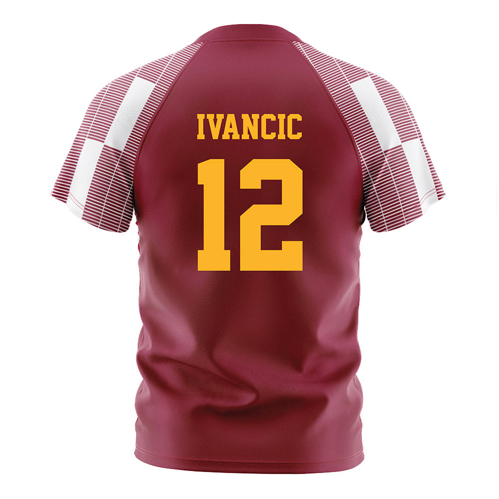 Loyola - NCAA Men's Soccer : Luka Ivancic - Maroon Soccer Jersey