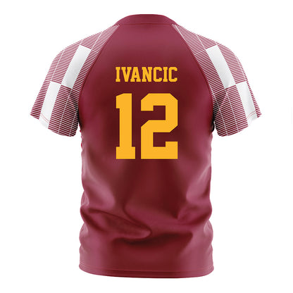 Loyola - NCAA Men's Soccer : Luka Ivancic - Maroon Soccer Jersey