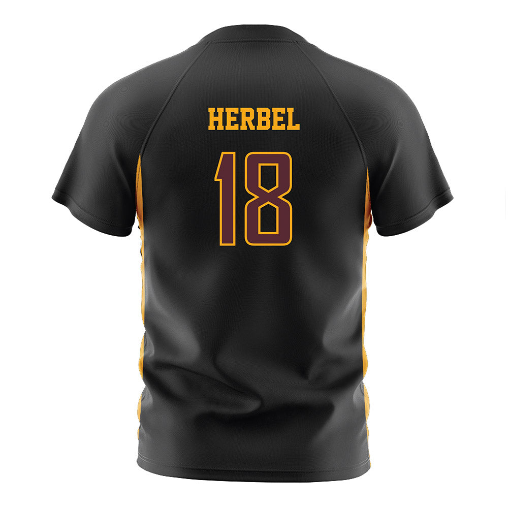 Loyola - NCAA Men's Soccer : Chase Herbel - Black Soccer Jersey-1