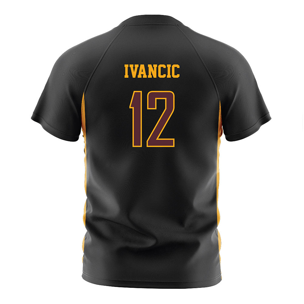 Loyola - NCAA Men's Soccer : Luka Ivancic - Black Soccer Jersey