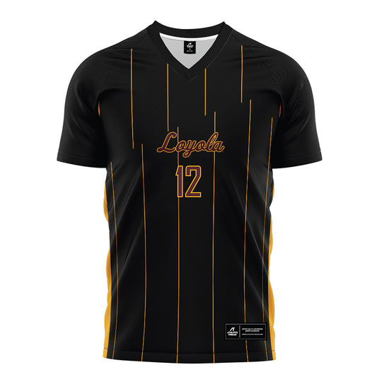 Loyola - NCAA Men's Soccer : Luka Ivancic - Black Soccer Jersey