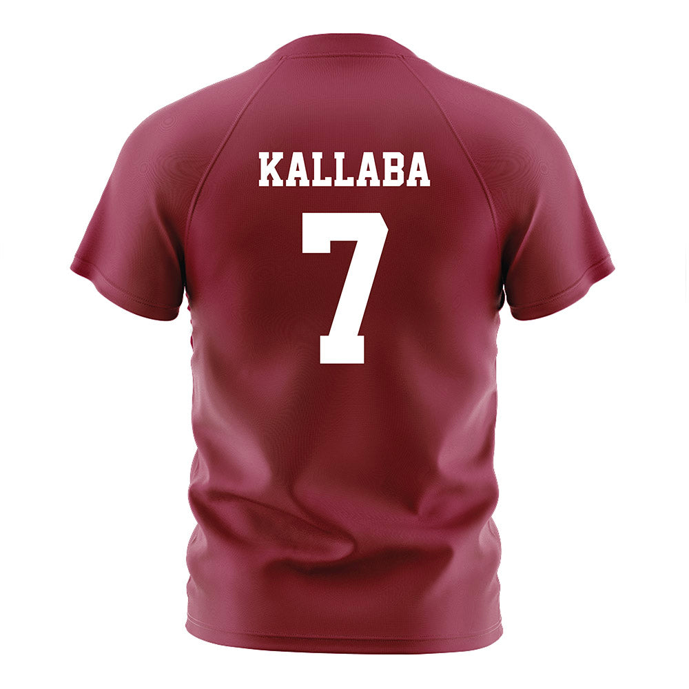 Loyola - NCAA Women's Soccer : Riga Kallaba - Maroon Soccer Jersey-1