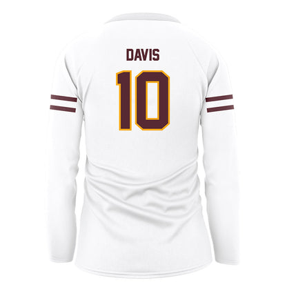 Loyola - NCAA Women's Volleyball : Tenley Davis - White Volleyball Jersey-1