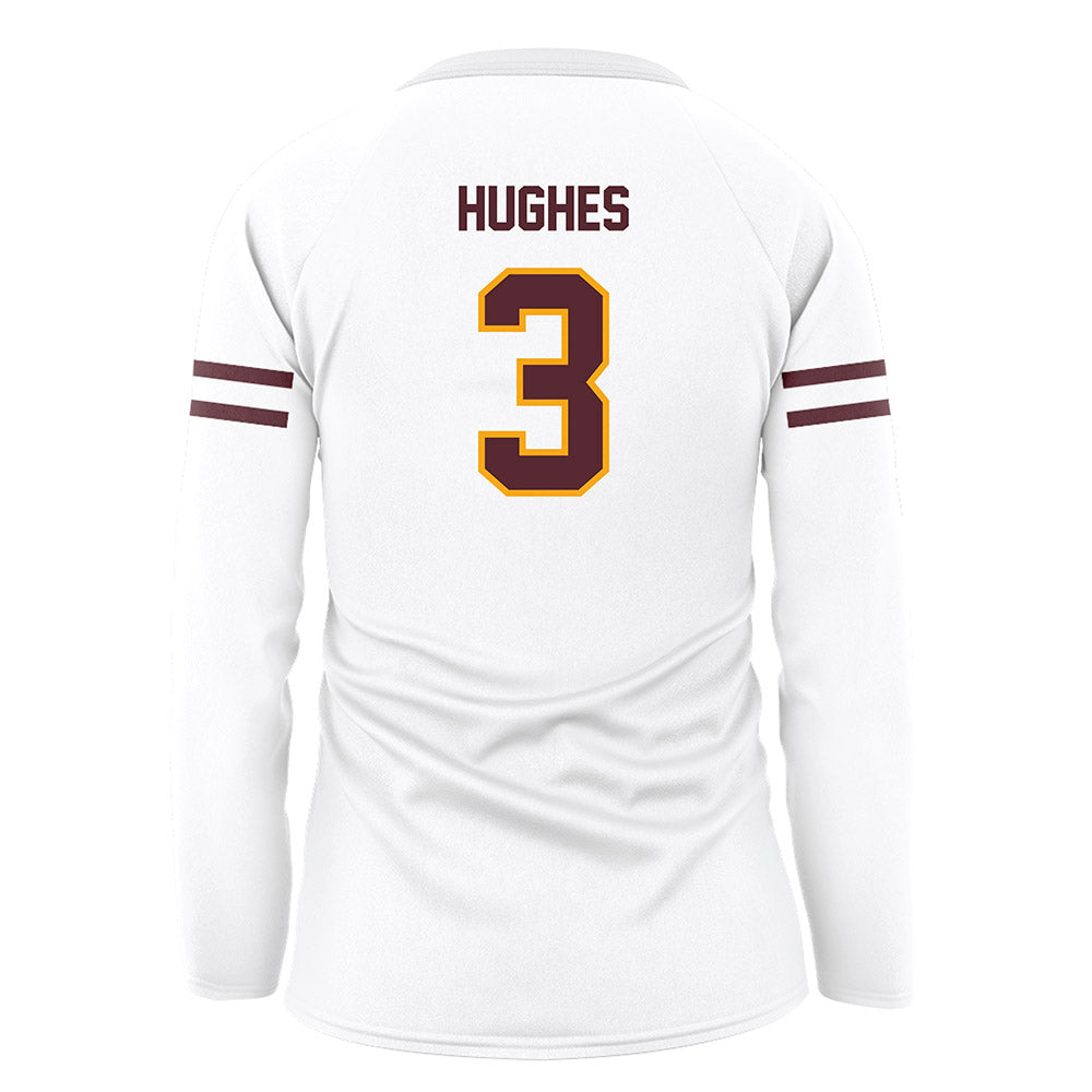 Loyola - NCAA Women's Volleyball : Camryn Hughes - White Volleyball Jersey-1