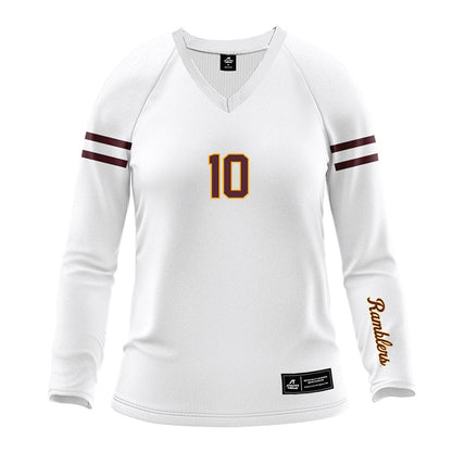 Loyola - NCAA Women's Volleyball : Tenley Davis - White Volleyball Jersey-0