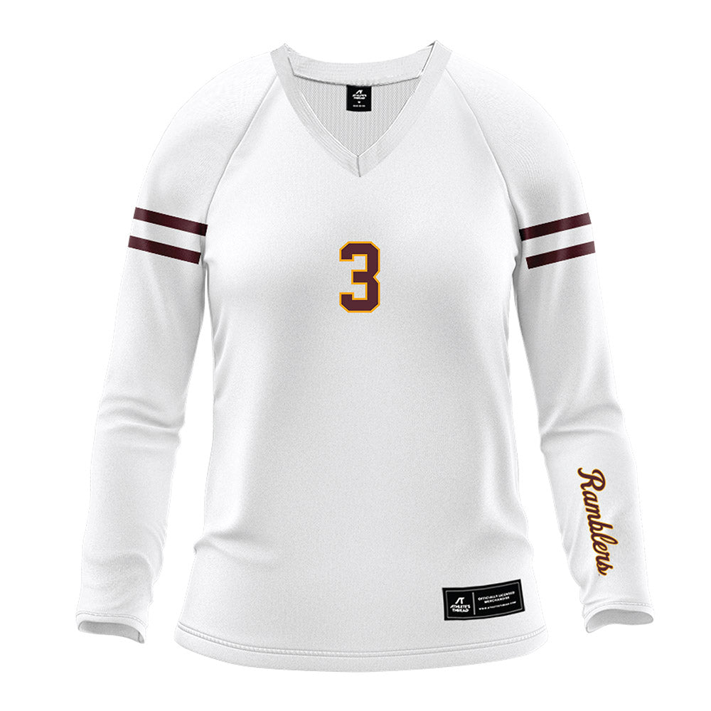 Loyola - NCAA Women's Volleyball : Camryn Hughes - White Volleyball Jersey-0