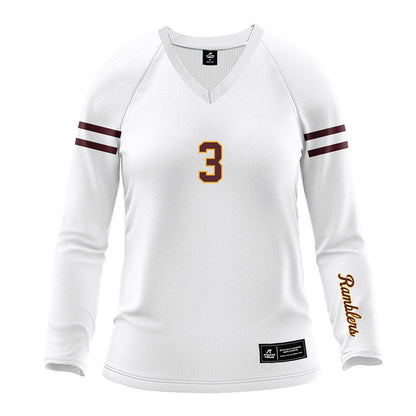 Loyola - NCAA Women's Volleyball : Camryn Hughes - White Volleyball Jersey-0
