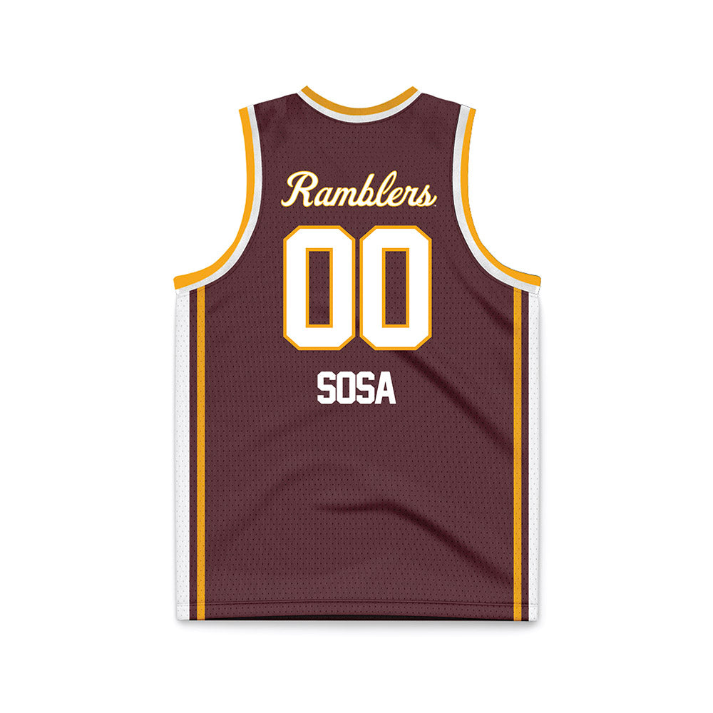Loyola - NCAA Men's Volleyball : Aleksandar Sosa - Maroon Basketball Jersey-1