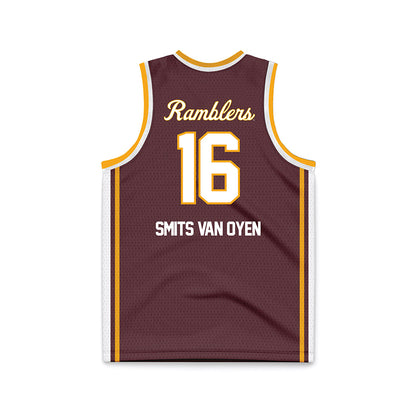 Loyola - NCAA Men's Volleyball : Alexander Smits Van Oyen - Maroon Basketball Jersey-1