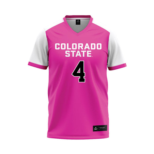 Colorado State - NCAA Softball : Jasmin Martinez - Pink Baseball Jersey-0