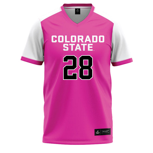 Colorado State - NCAA Softball : Kaylynn English - Pink Baseball Jersey