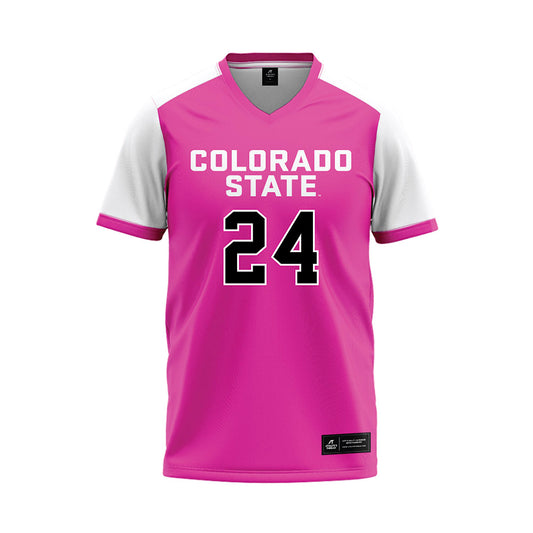 Colorado State - NCAA Softball : Olivia Schmidt - Pink Baseball Jersey-0