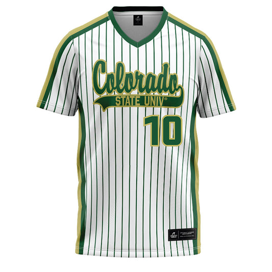 Colorado State - NCAA Softball : Jailey Wilson - Pin Stripe Baseball Jersey