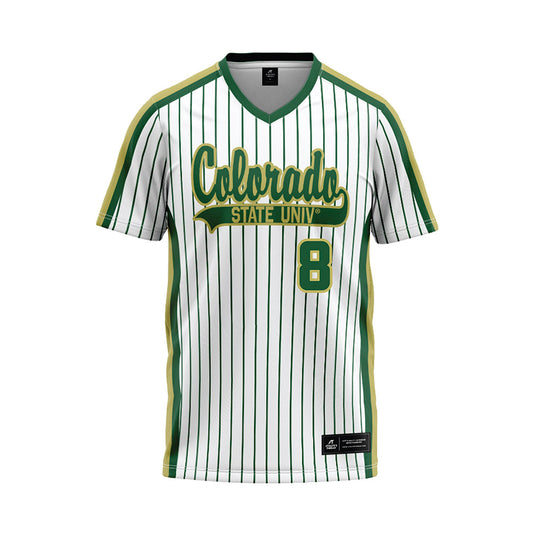 Colorado State - NCAA Softball : Lindsey Hinson - Pin Stripe Baseball Jersey-0