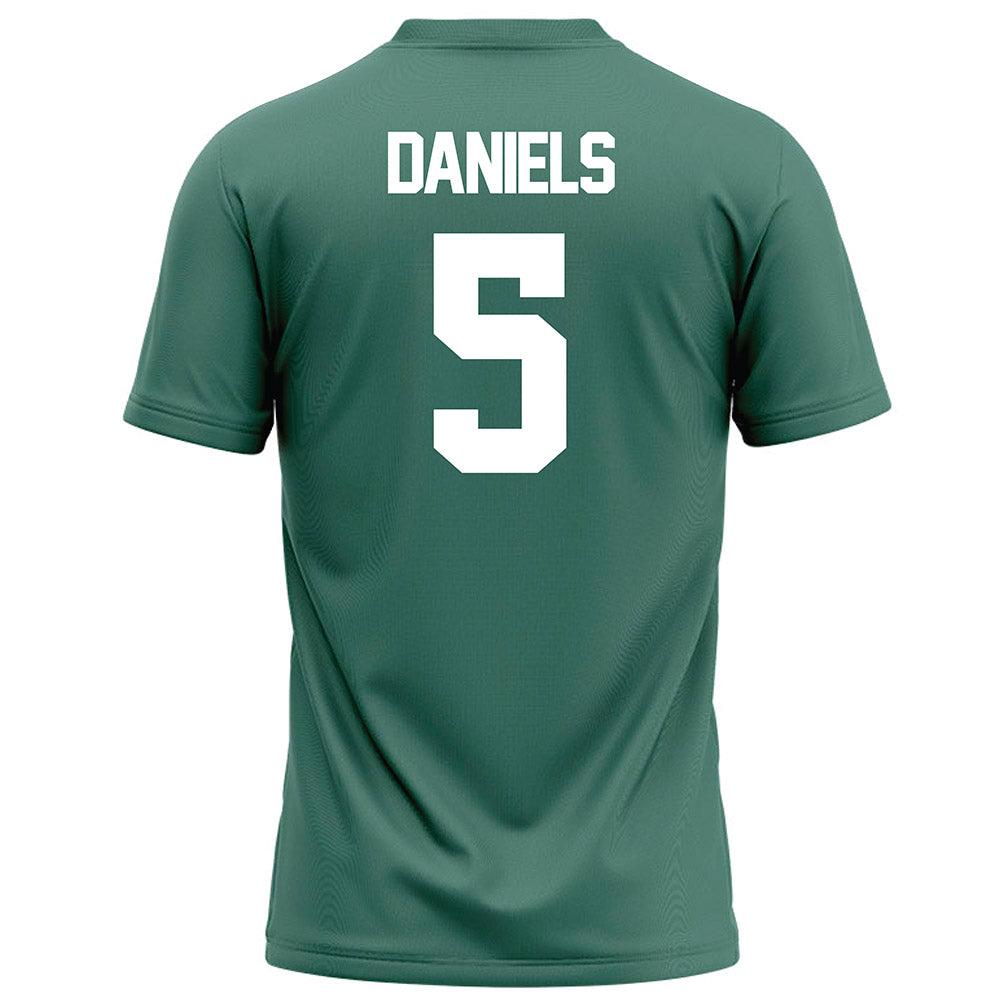 OKBU - NCAA Football : Devan Daniels - Green Football Jersey-1