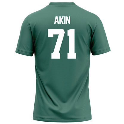 OKBU - NCAA Football : Owen Akin - Green Football Jersey-1