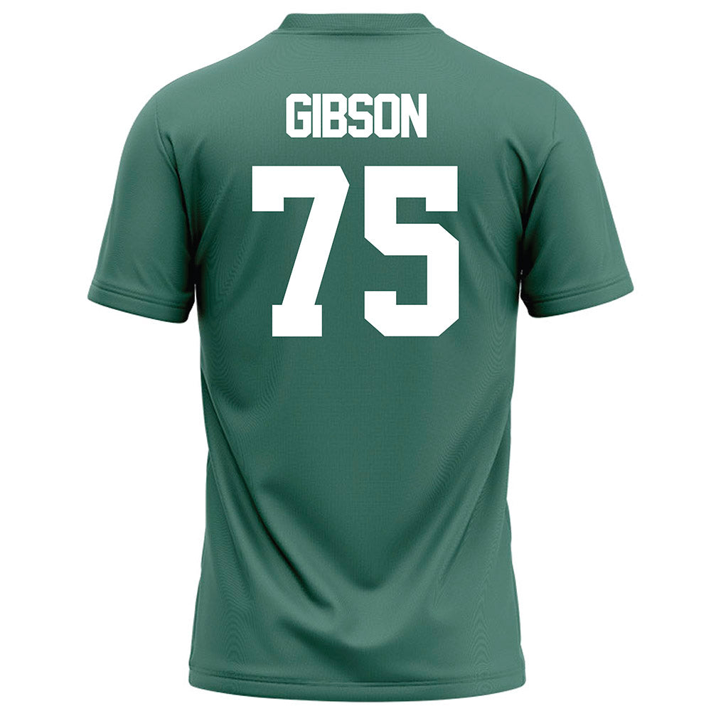 OKBU - NCAA Football : Brennan Gibson - Green Football Jersey-1