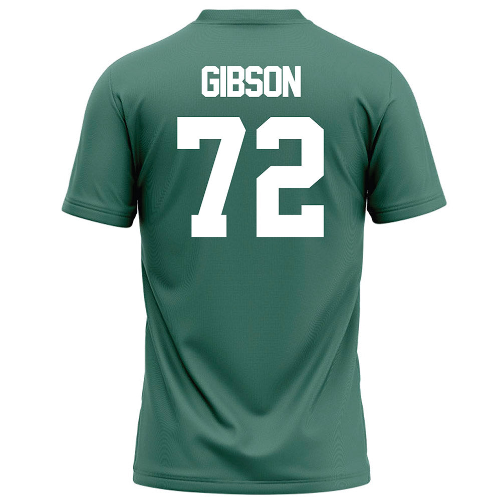 OKBU - NCAA Football : Brennan Gibson - Green Football Jersey-1