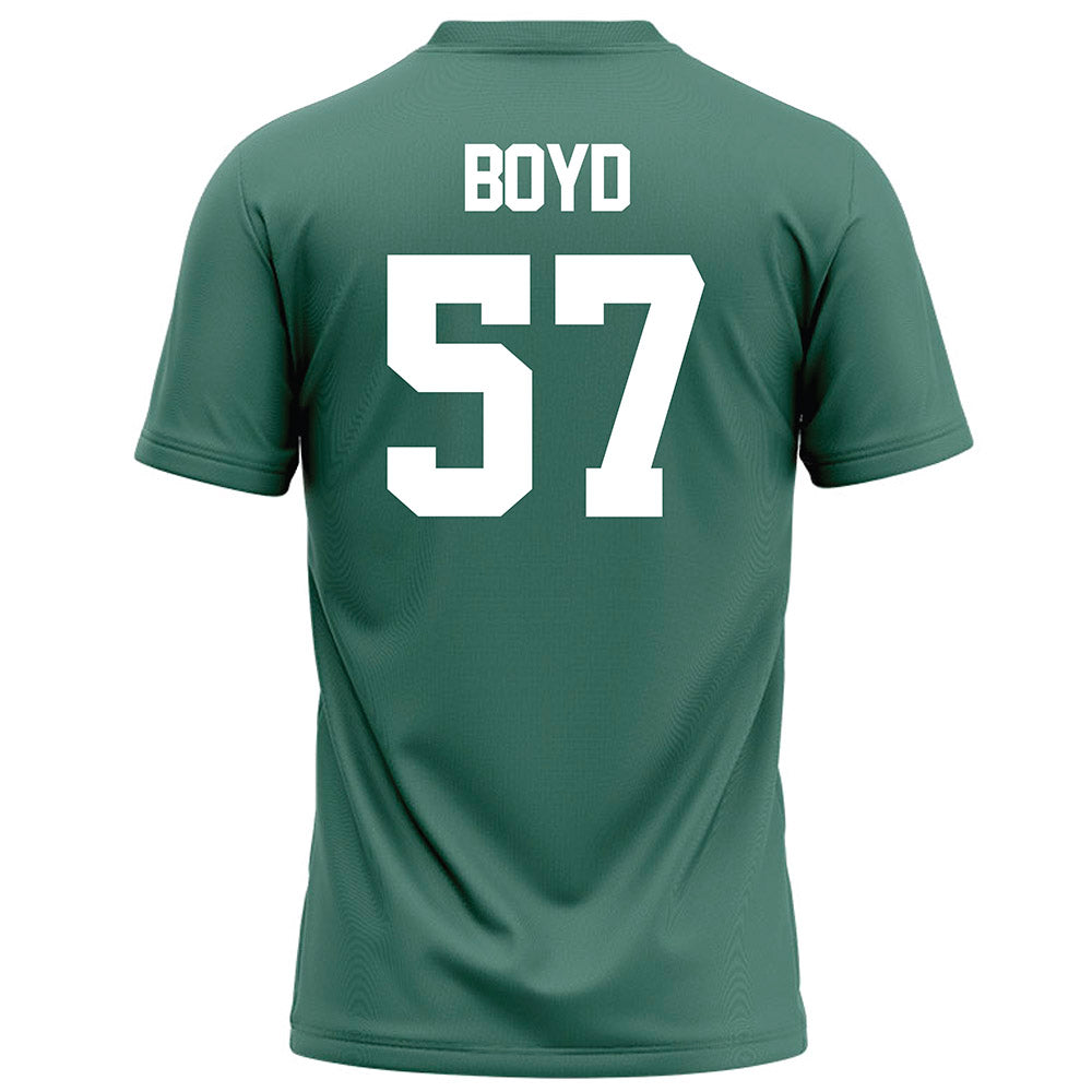 OKBU - NCAA Football : Carter Boyd - Green Football Jersey-1