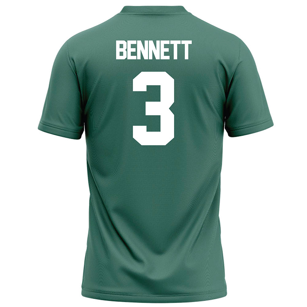 OKBU - NCAA Football : Mason Bennett - Green Football Jersey-1