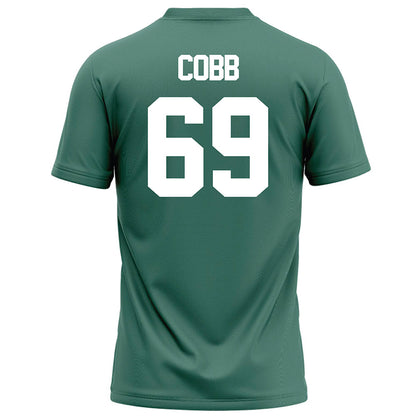 OKBU - NCAA Football : Morgan Cobb - Green Football Jersey-1