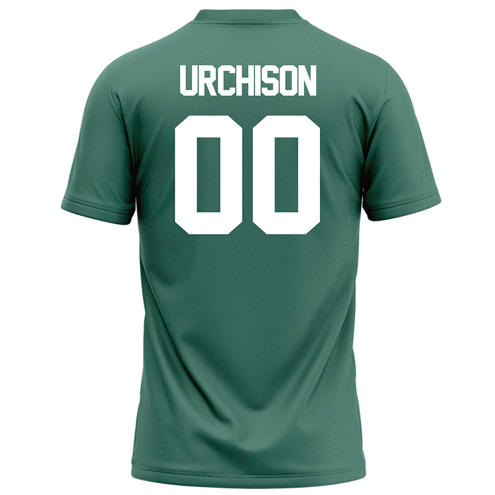 OKBU - NCAA Football : William Urchison - Green Football Jersey-1