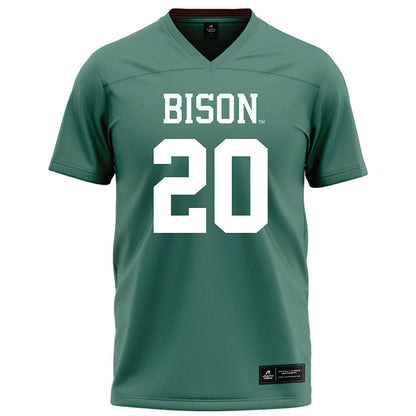 OKBU - NCAA Football : Xzavier Young - Green Football Jersey-0