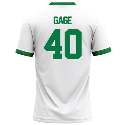 OKBU - NCAA Football : Trevor Gage - White Football Jersey-1