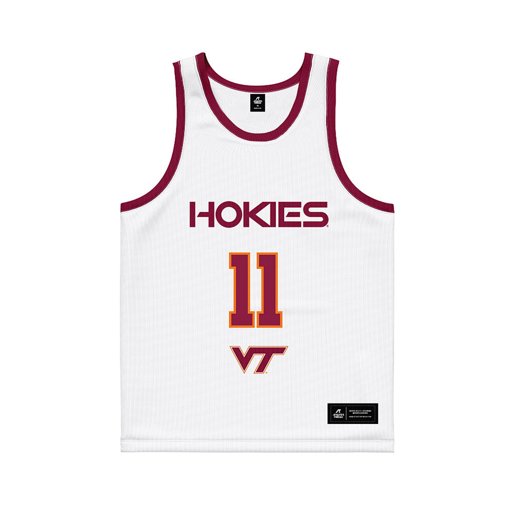 Virginia Tech - NCAA Women's Basketball : Lauren Hurst - White Basketball Jersey-0