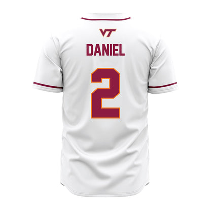 Virginia Tech - NCAA Baseball : Pete Daniel - White Jersey-1