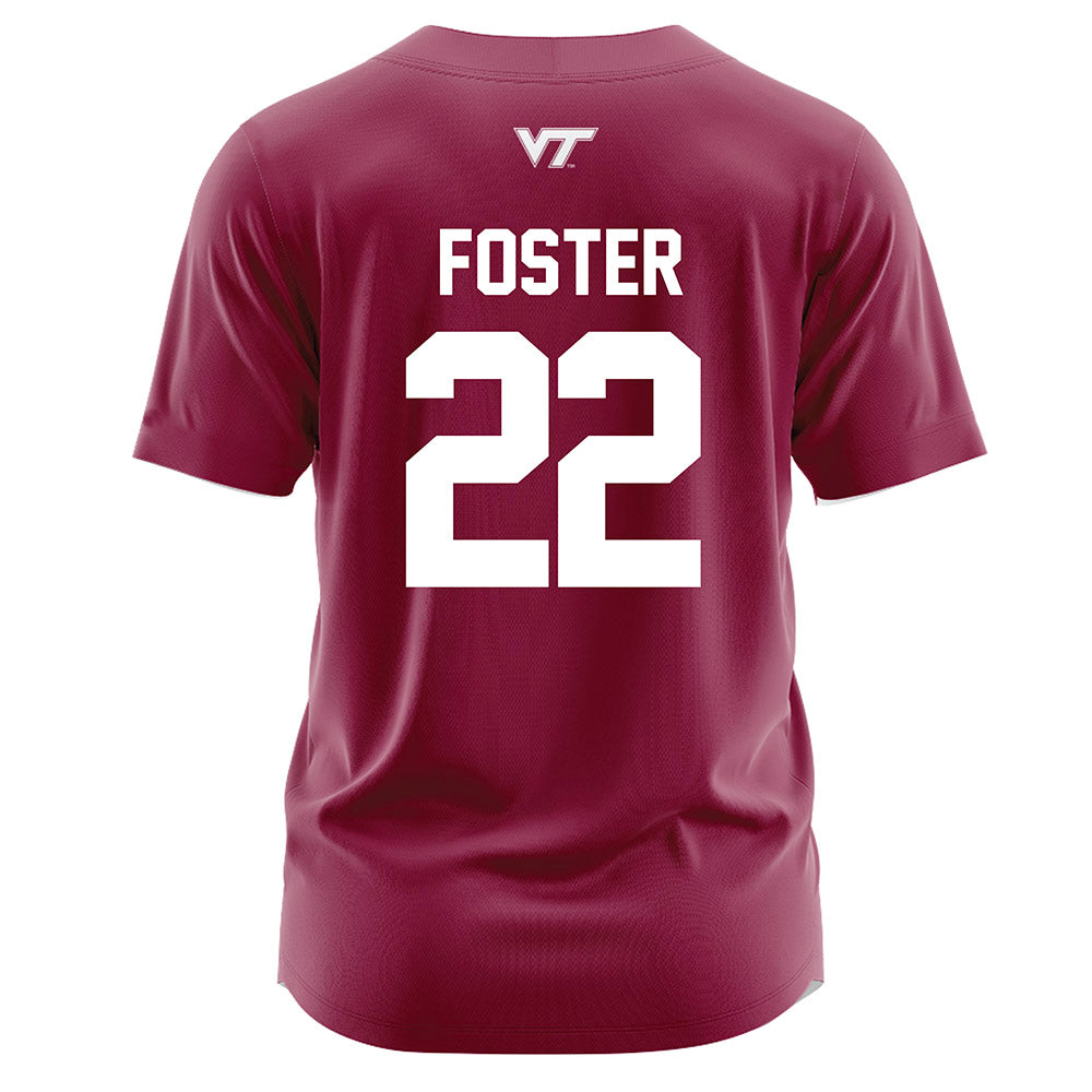 Virginia Tech - NCAA Softball : Addison Foster - Maroon Jersey-1