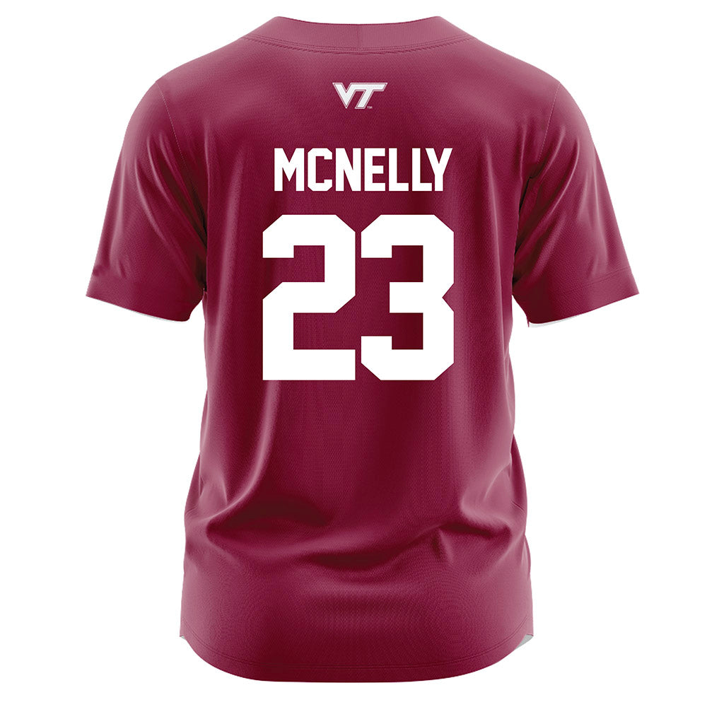 Virginia Tech - NCAA Softball : Sara McNelly - Maroon Jersey-1