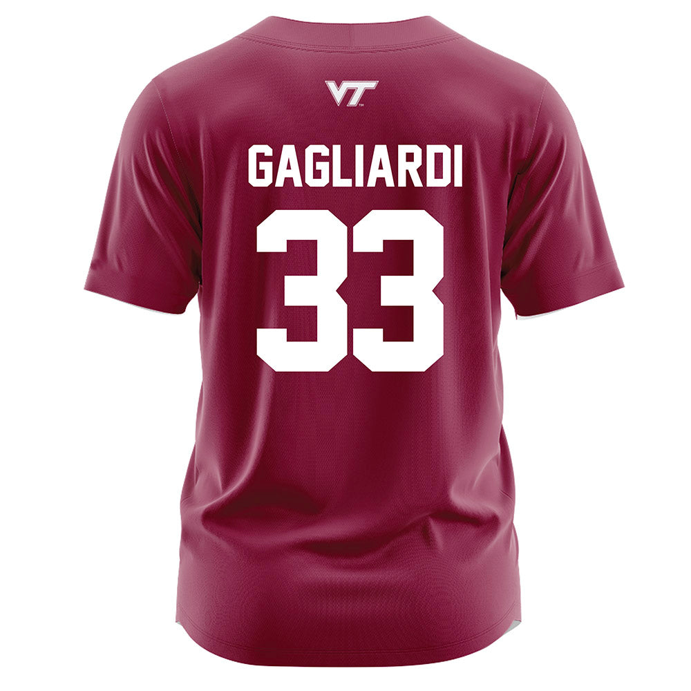 Virginia Tech - NCAA Softball : Mia Gagliardi - Maroon Jersey-1