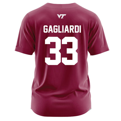 Virginia Tech - NCAA Softball : Mia Gagliardi - Maroon Jersey-1